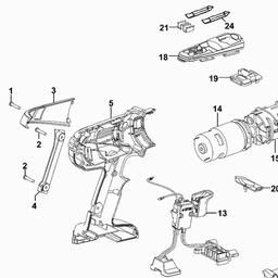 Black & Decker XTC18BK CORDLESS DRILL spare parts