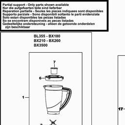 Black & Decker BL355 BLENDER spare parts