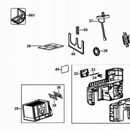 DeWalt D25302DH spare parts
