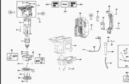 DeWalt D25501K spare parts