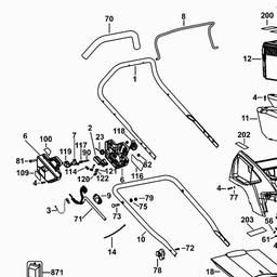 Black & Decker GRC4700 CORDLESS MOWER spare parts