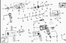 Black & Decker KD860 ROTARY HAMMER spare parts