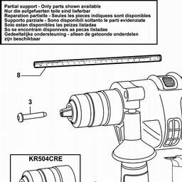 Black & Decker KR554CRES HAMMER DRILL spare parts