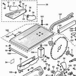 DeWalt DW711 spare parts