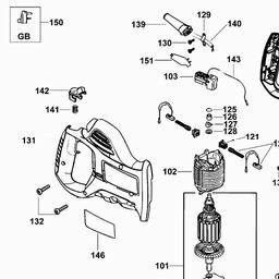 Black & Decker KS880EC CUT SAW spare parts