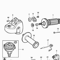Black & Decker CD105 SMALL ANGLE GRINDER spare parts