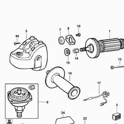Black & Decker CD105 SMALL ANGLE GRINDER spare parts
