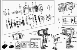 DeWalt DCD710 spare parts