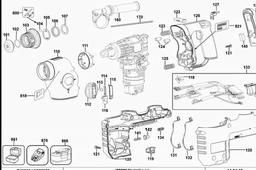 DeWalt DC233K spare parts