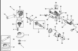 Black & Decker KG751 SMALL ANGLE GRINDER spare parts