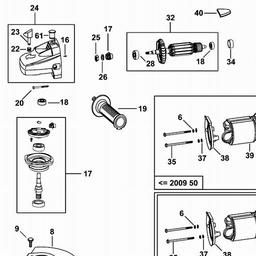 Black & Decker KG2000 ANGLE GRINDER spare parts