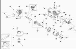 Black & Decker KG902 ANGLE GRINDER spare parts