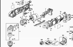 DeWalt DCD740 spare parts