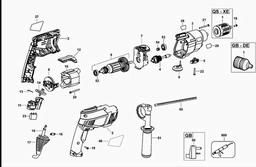 Black & Decker KR910 HAMMER DRILL spare parts