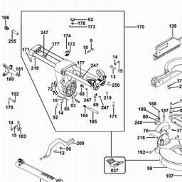 DeWalt DWS780 spare parts