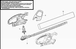 Black & Decker GT4245 HEDGE TRIMMER spare parts