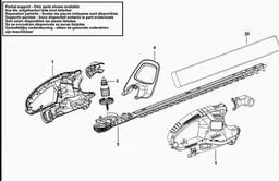 Black & Decker GT4550 HEDGE TRIMMER spare parts