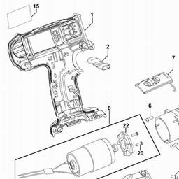 DeWalt DC733C spare parts