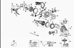 DeWalt DWE4557 spare parts