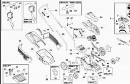 Black & Decker EMAX38 ROTARY MOWER spare parts
