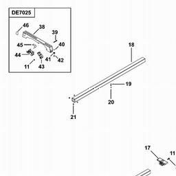 DeWalt DE7033 spare parts