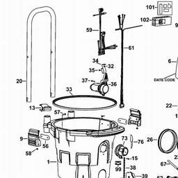 DeWalt DWV902M spare parts