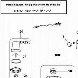 Black & Decker BX205 BLENDER spare parts