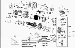 DeWalt DWE4151 spare parts