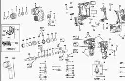 DeWalt DCH253 spare parts