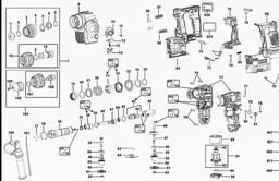 DeWalt DCH254 spare parts