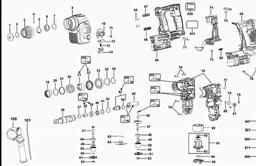 DeWalt DCH243 spare parts