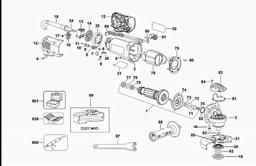 DeWalt D28134 spare parts