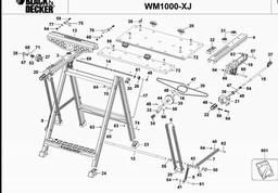 Black & Decker WM1000 WORKMATE spare parts