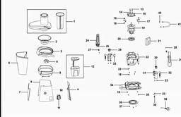 Black & Decker PRJE1200 JUICER spare parts