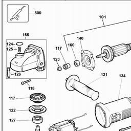 DeWalt DWE4010 spare parts