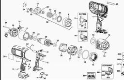 DeWalt DCF889 spare parts