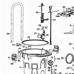 DeWalt DWV902MT spare parts