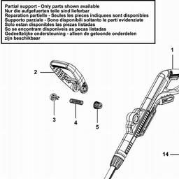 Black & Decker STC1820D CORDLESS STRING TRIMMER spare parts