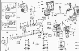 DeWalt DCH364 spare parts