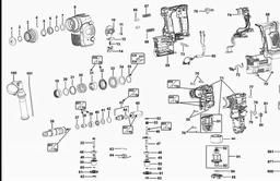 DeWalt DCH363 spare parts