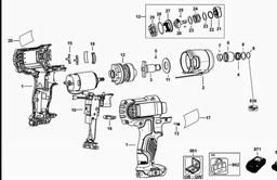 DeWalt DCF815 spare parts
