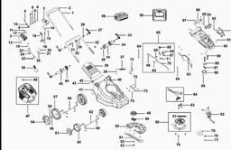 Black & Decker CLM3820 CORDLESS MOWER spare parts
