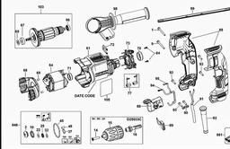 DeWalt D25032 spare parts
