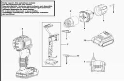 Black & Decker ASD184 C'LESS DRILL/DRIVER spare parts