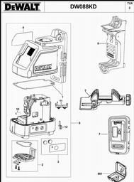 DeWalt DW088KD spare parts