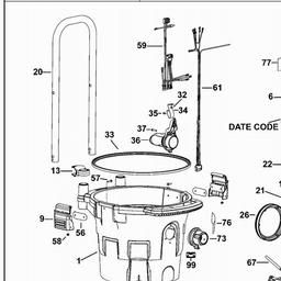 DeWalt DWV902L spare parts