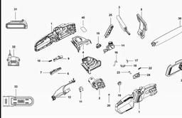 Black & Decker GKC1825L20 CHAINSAW spare parts