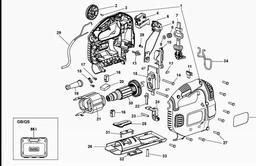 Black & Decker KS801SE JIGSAW spare parts
