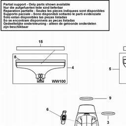 Black & Decker WW100 VACUUM CLEANER spare parts