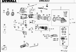 DeWalt DWE4237 spare parts
